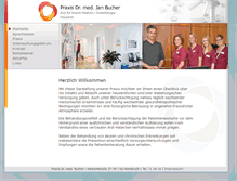 Tablet Screenshot of hausarzt-dr-bucher.de